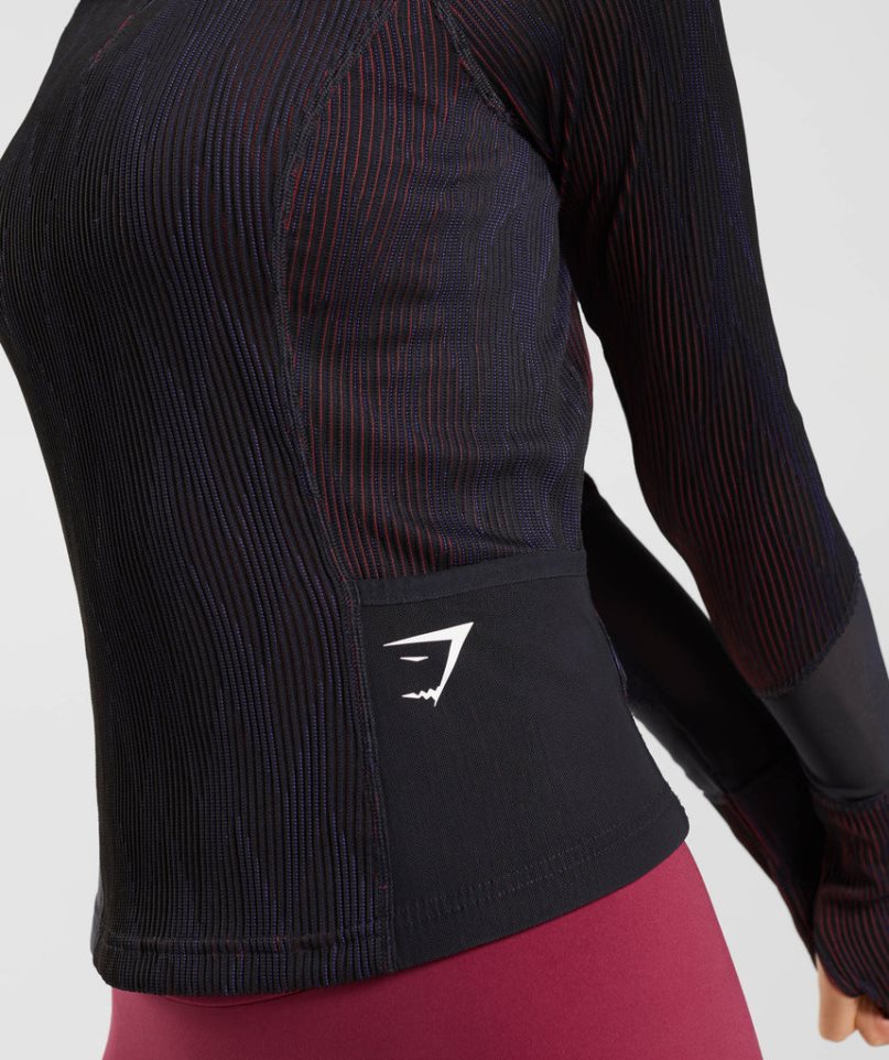 Women's Gymshark Sport 1/4 Zip Sweatshirts Black | NZ 8ESPQD